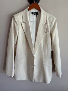 DKNY Women's Cream Blazer Jacket small nwt